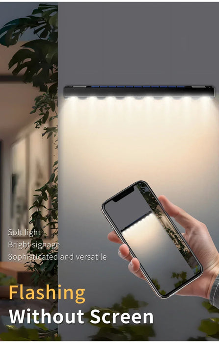 Solar Sign Lights Outdoor Bright 4/6/8 LED Dusk to Dawn Solar Powered for Mailbox Address House Number Real Estate Sign Posts
