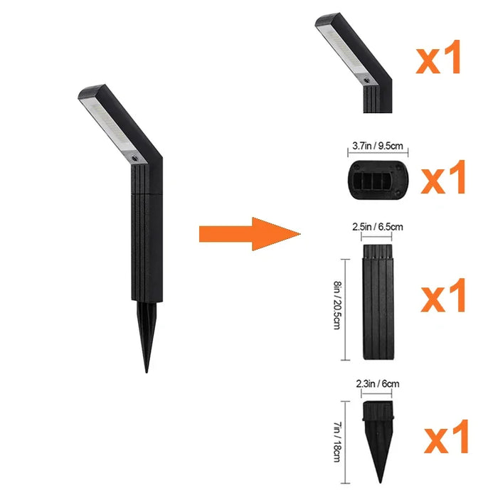 Solar Pathway Lights Outdoor Bright Solar Light IP65Waterproof Solar Powered Garden Lamp for Outside Walkway Patio Path Driveway