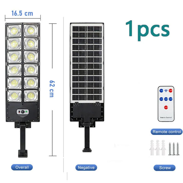 Powerful Solar Lights Outdoor Super Bright Solar Street Light 720 LED Solar Wall Lamp Solar Spotlight for Garage Garden Yard