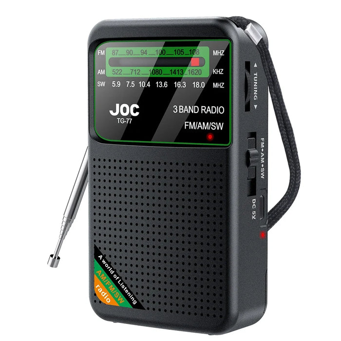 Solar Radio with Flashlight & BT Speaker Full Band Radio Emergency Radio for Outdoor Camping and Emergency