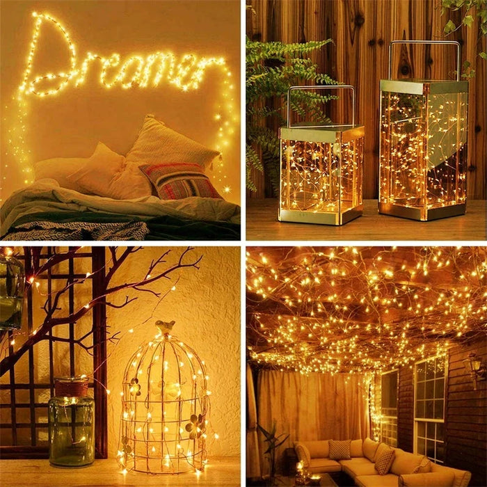 LED Solar String Light Outdoor Garden Fairy Lights 400 Leds Waterproof Lamp for Christmas Party Decor 7m/12m/22m/32m/40m