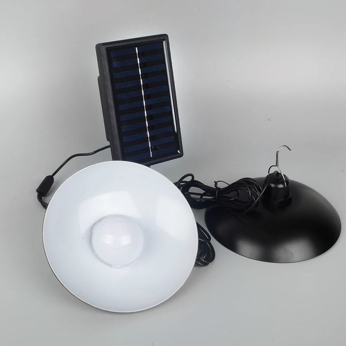 Solar Pendant Lights, An LED Solar Light With a Remote Control for Barn Shed Barn Chicken Coop Bullpen etc