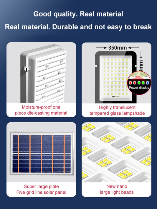 Super Bright Garden Light Solar Street Light Outdoor IP67 Waterproof Automatic Dusk to Dawn 50W 4000mah Solar Street For Home
