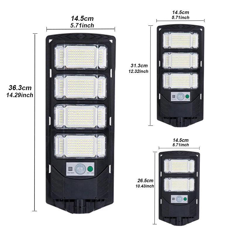 Super Powerful LED Solar Lights Outdoor With Motion Sensor 500㎡ Solar Lamp Ultra Bright Garden Street Light Courtyard Wall Lamps