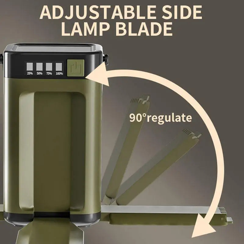 Camp Light Tent Lights For Camping Solar Portable 6 Modes Dimmable With 90 Degree Expandable 4 Led For Hiking Patio Tent Power