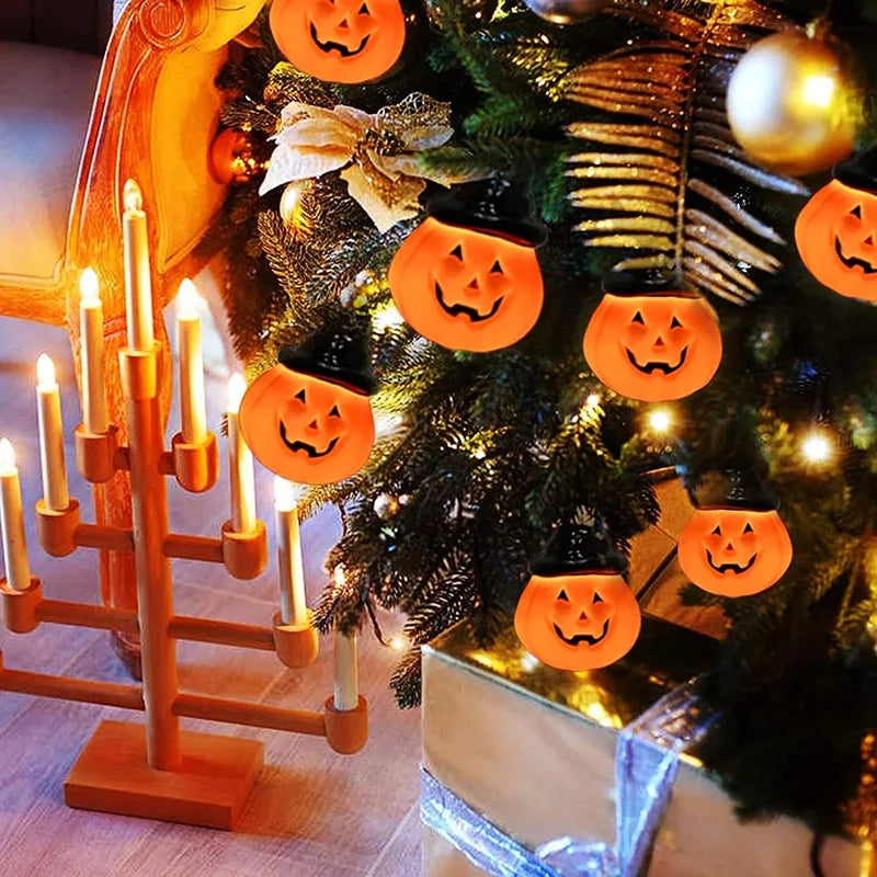 Solar Lights for Halloween Decorations Pumpkin Outdoor Spooky String Lights for Easter Garden Yard  Decor