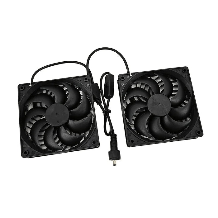Solar fan set, waterproof and portable solar panel and fans, suitable for greenhouses, poultry houses, solar charging