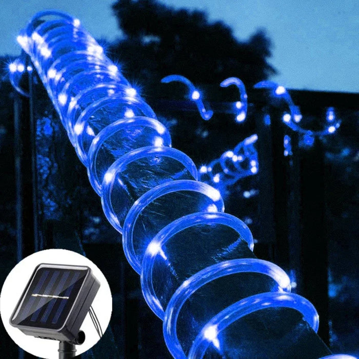 Solar String Light Outdoor Tube Rope Lights Waterproof Tube Lights for Home Garden Wedding Christmas Parties Decor Led Lights