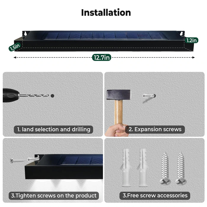Led Solar Wall Light Bulb Lamp Exterior Intelligent Control 4leds/6leds/8leds Outdoor Cool White\Warm White Lights Wall-mounted