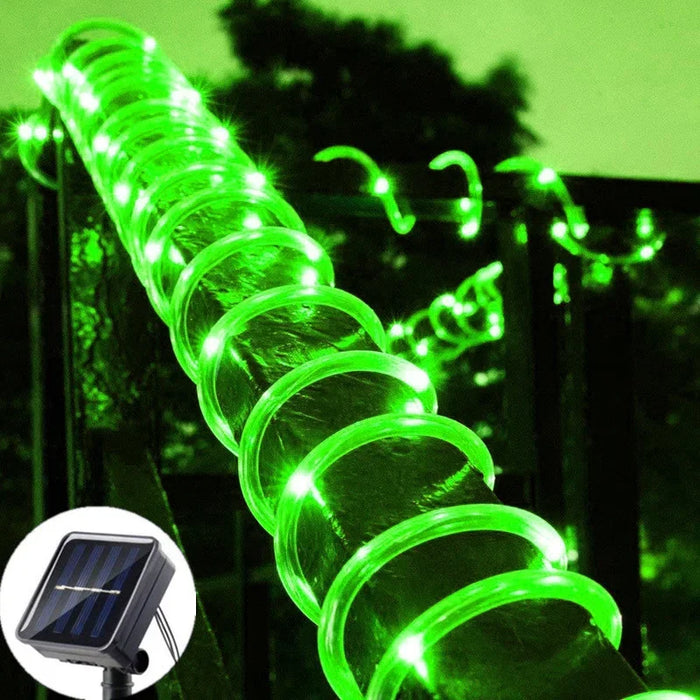 Solar String Light Outdoor Tube Rope Lights Waterproof Tube Lights for Home Garden Wedding Christmas Parties Decor Led Lights