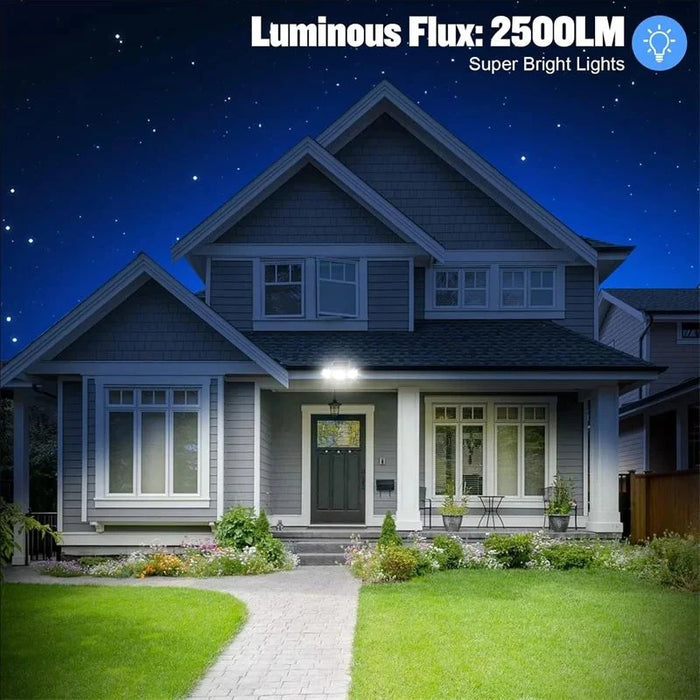 Solar Security Lights Outdoor with 3 Modes Motion Sensor Super Bright Wall Lamp 3 Head Street Light for Garden Yard Path Garage