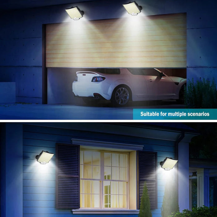 LED Solar Security Lights Motion Sensor Outdoor 234LED Flood Lights IP65 Waterproof Split Wall Lamps Solar Powered 3 Mode
