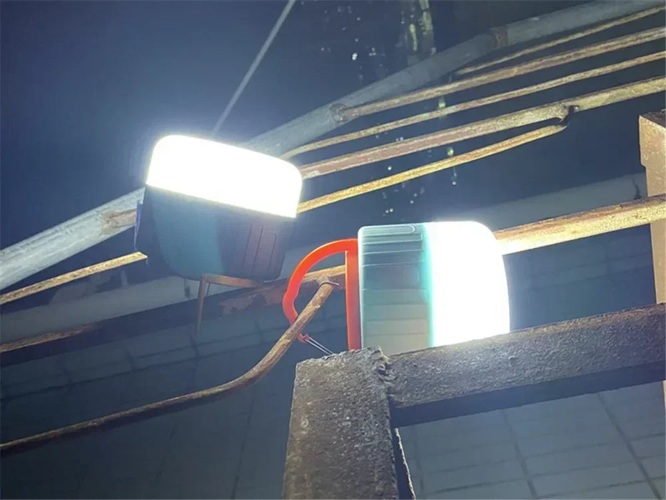 Solar LED Camping Light USB Rechargeable IP65 Lamp Outdoor Tent Hanging 4lighting Mode Lanterns Emergency Home Repair Work Light