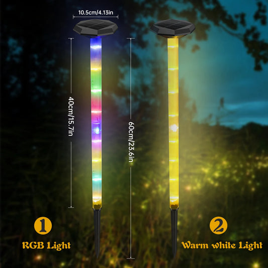 Solar Pathway Lights Bright Solar Ground Light Outdoor Waterproof IP65 LED Solar Garden Lights Landscape Lighting for Yard Lawn