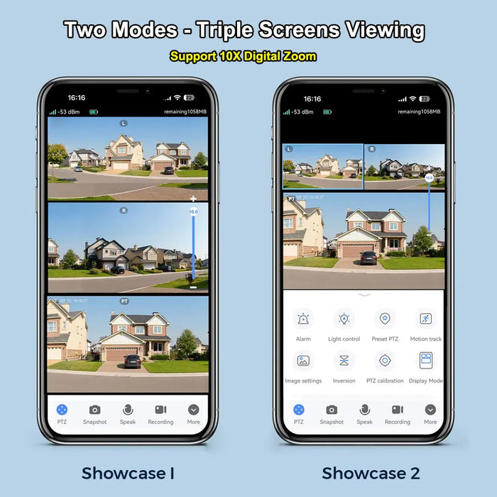 Solar Power 4G Camera With Europe Sim Card Triple Lens Three Screens Outdoor Waterproof Battery CCTV Security V380 Video Camaras