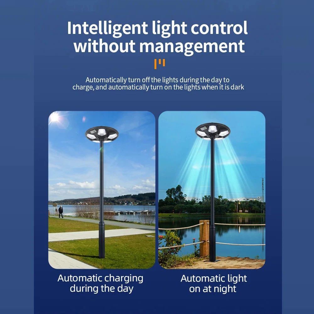 Solar outdoor street lamp UFO solar street lamp garden lamp with sensorintelligent light sensesuitable for all kinds of scenes