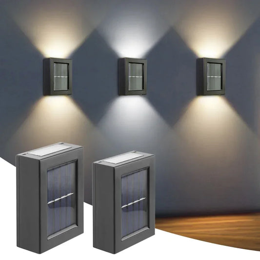 Solar Outdoor Street Light Wall Light Up Down Spotlight Solar Powered Waterproof Solar Light Garden Patio Decoration
