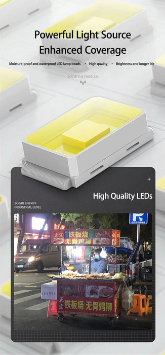 Solar Energy Camping Lamp 5 Modes SOS Waterproof USB Rechargeable LED Remote Control Foldable Lantern Portable Emergency Lamp