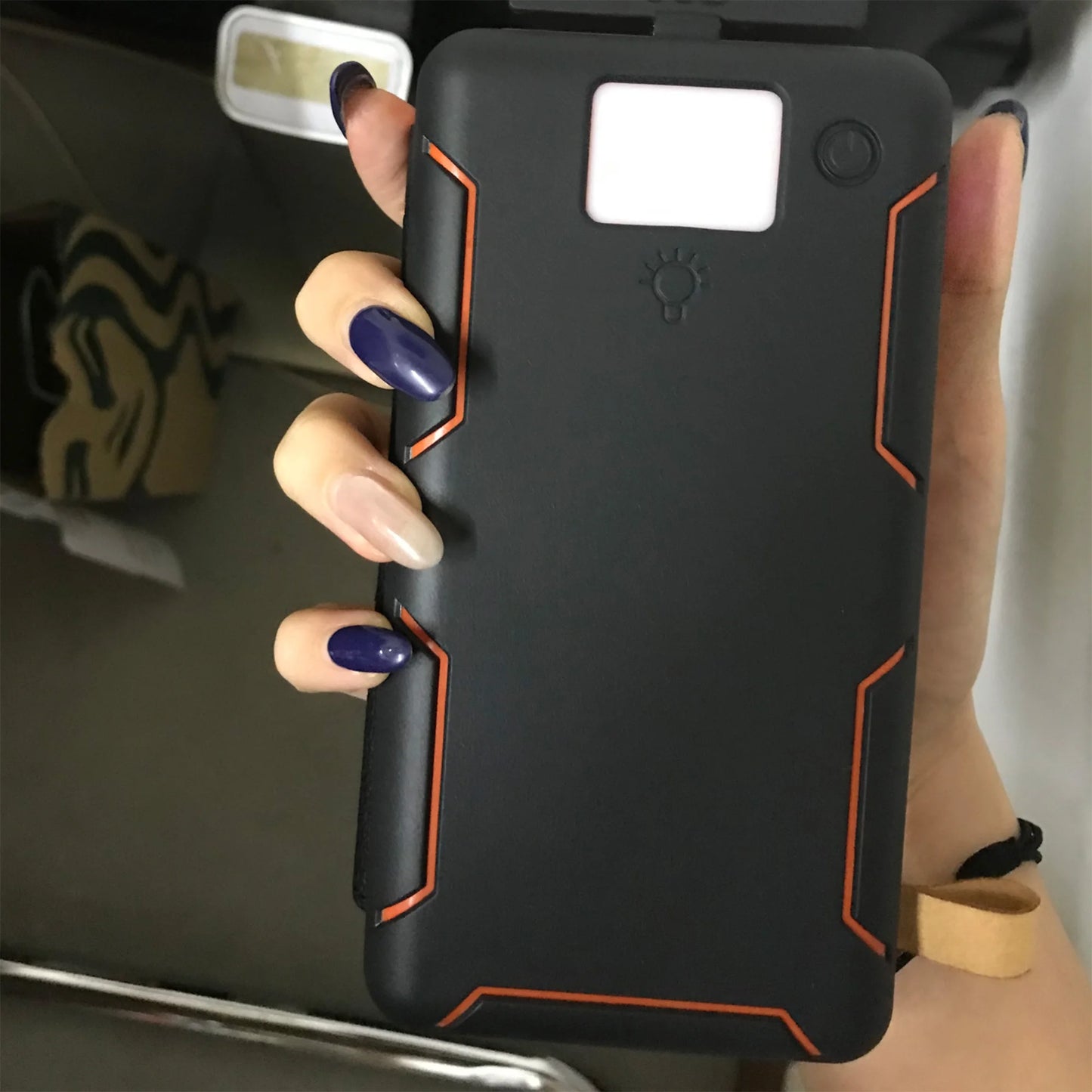 30000mAh Solar Power Bank Flip Panel Large Capacity iOS/Android USB fast charge dual charging solar/Type-C portable for camping