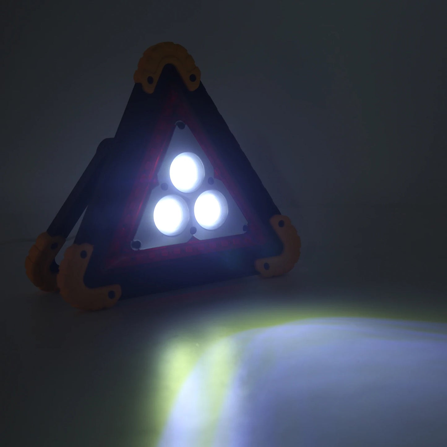 Solar Emergency Triangular Warning Light Safety Emergency Breakdown Alarm Lamp Portable Solar Light For Camping Working