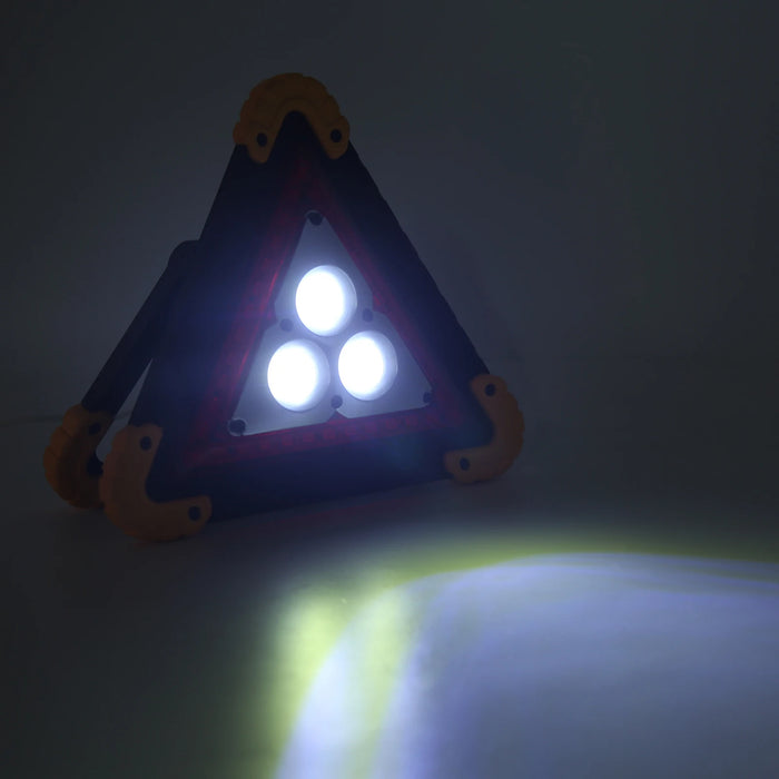 Solar Emergency Triangular Warning Light Safety Emergency Breakdown Alarm Lamp Portable Solar Light For Camping Working