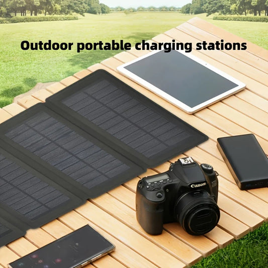 Portable Solar Panel 35W High Power Waterproof Foldable Outdoor Power Supply USB Computer Mobile Phone For Outdoor Camping