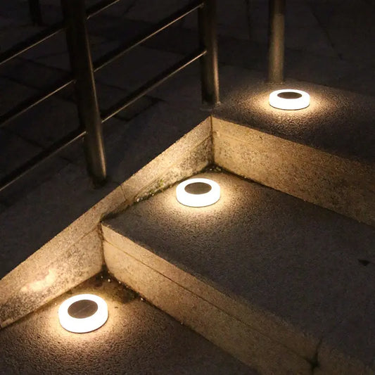 Solar Garden Lights Outdoor LED Solar Ground Lights Waterproof Landscape PathWay Floor Under Spot Lamp Decoration Lighting
