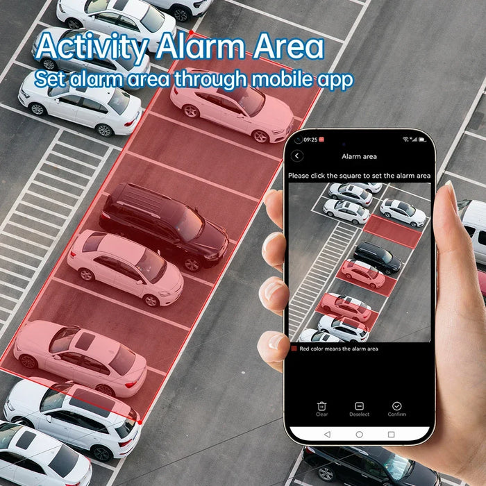 Wireless WiFi Solar Camera Three Lens Three Screen 4G Sim Card Solar Cam Human Detection Outdoor Solar Surveillance V380