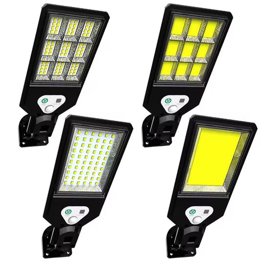 Solar Street Lights Outdoor Wireless Solar Security Wall Light Motion Sensor with 3 Lighting Modes for Porch Gutter Barn Garden