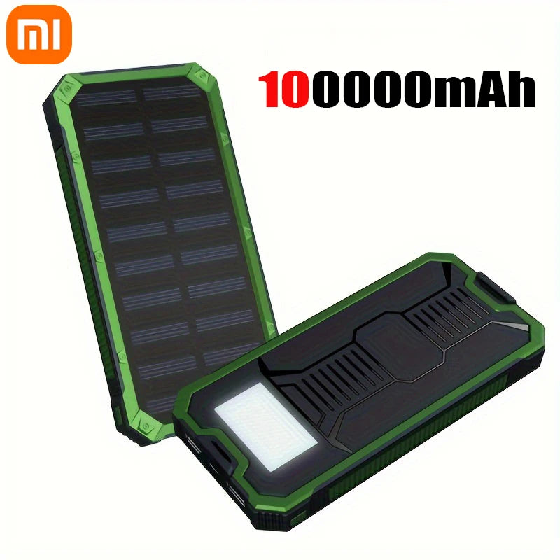 Xiaomi SolarPower 200000mAh Portable Power Bank Large Capacity Solar Outdoor External Battery Camping Fast Charging LED Display