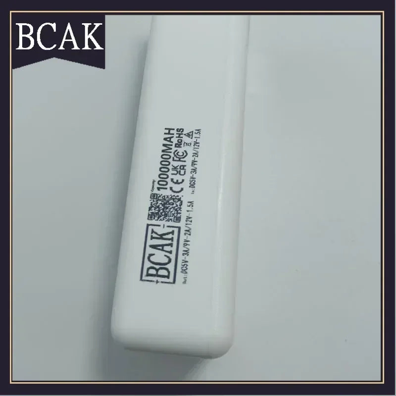 BCAK  Solar Power Bank 500000MAH  Convenient Ultra-thin Built-in Cable Outdoor Camping Mobile Power Supply /200000mAh /300000mAh