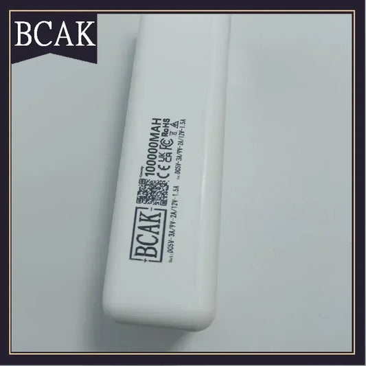 BCAK  Solar Power Bank 500000MAH  Convenient Ultra-thin Built-in Cable Outdoor Camping Mobile Power Supply /200000mAh /300000mAh