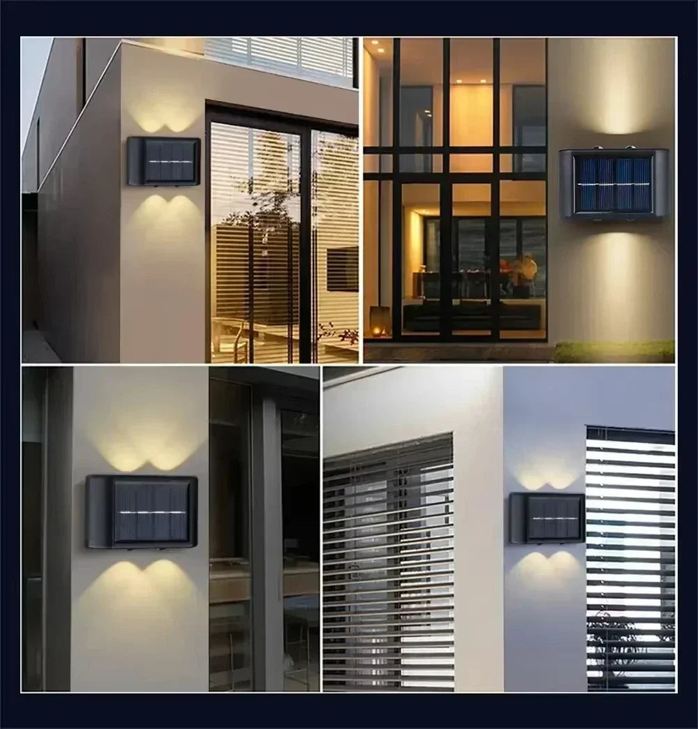 2-10PCS Outdoor Solar Step Lights Warm White LED Waterproof Stair Lamp for Fence Deck Railing Yard Garden Pathway Patio Lighting