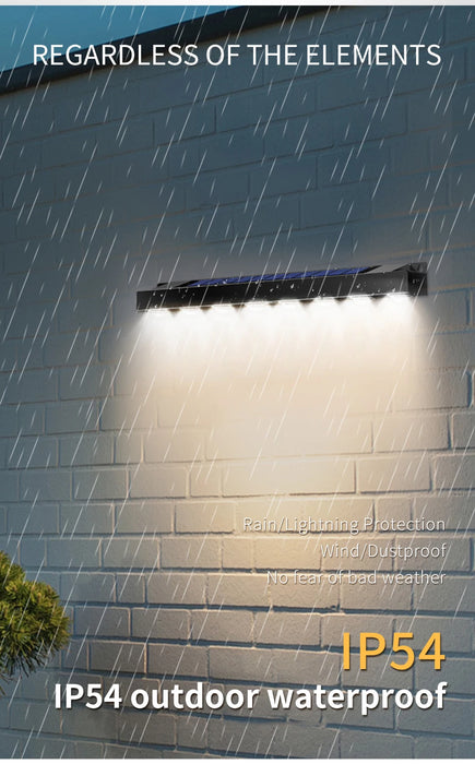 Solar Sign Light Outdoor LED Wall Lamp Address Light Dusk to Dawn Sunlight for Billboard Mailbox House Number Porch Fence Garden