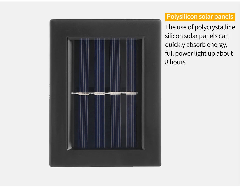 Solar Outdoor Street Light Wall Light Up Down Spotlight Solar Powered Waterproof Solar Light Garden Patio Decoration