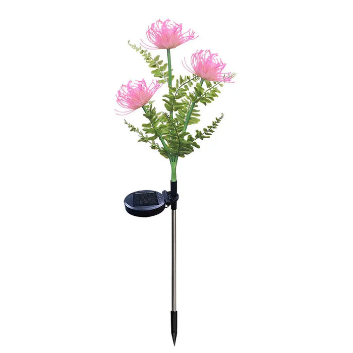 Solar Garden Lights Solar Flowers Lights with Glowing Flowers & Stems Solar Outdoor LED Light for Garden Pathway Deck Yard Decor