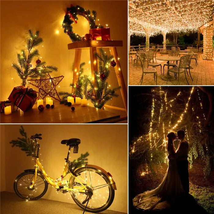 Solar Lamp String Lights 100/200/300/400 LEDs Fairy Holiday LED Outdoor Christmas Party Garland Solar Garden Waterproof Decor