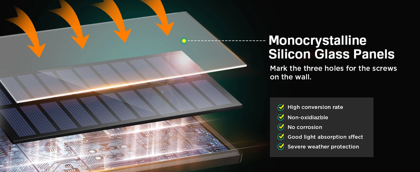 Solar Outdoor LED Wall Lights