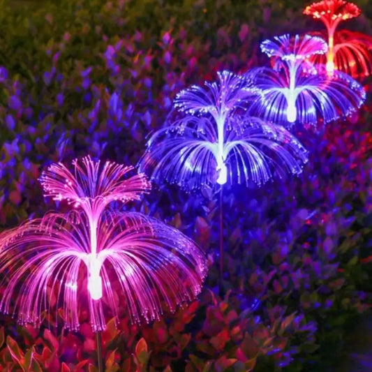 Solar Flowers Lights 7Color Changing Waterproof Jellyfish Lamp Outdoor Garden Decor Solar Lights for Yard Patio Pathway Lawn Sol