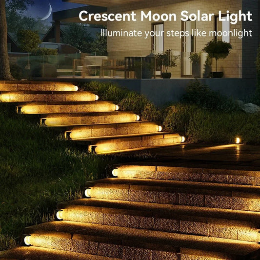 1/4PCS LED Step Lamp Solar Stair Light Outdoor IP65 Waterproof Solar Light for Garden Deck Path Balcony Decor Lighting
