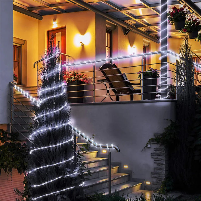 Solar String Light Outdoor Tube Rope Lights Waterproof Tube Lights for Outdoor Home Garden Parties Decor Led Lights Outdoor