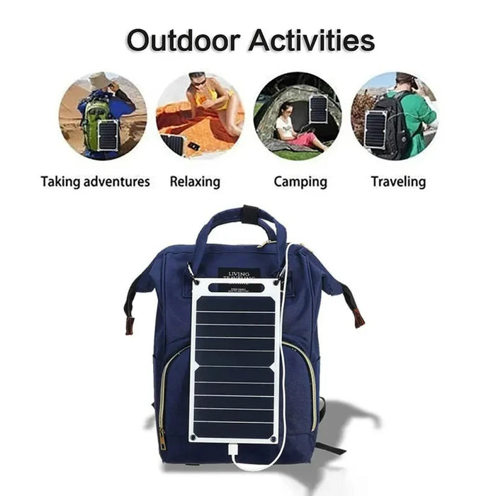 Solar Panel 5V  USB Type-C Charge Portable Flexible Kit  Lightweigh Mini System For  Phones Car Camping Hiking Power Banks IP65