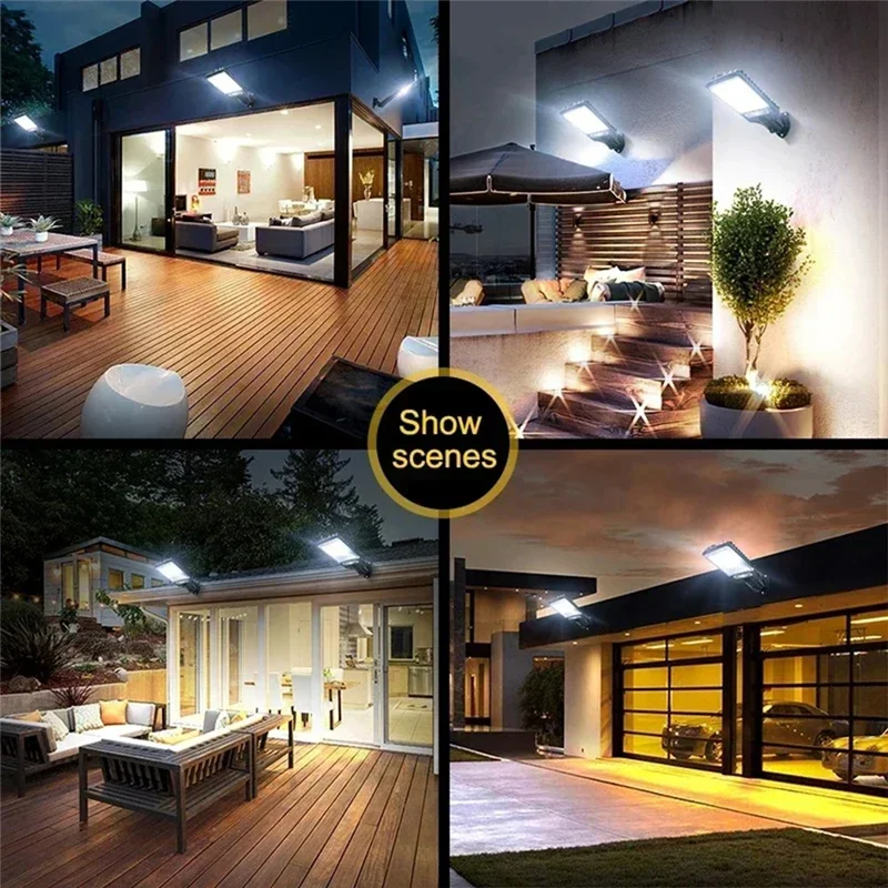 B84B-LED Outdoor Solar Lights Courtyard Waterproof Wall Lights Motion Sensors Garden Terrace Garage Solar Lights
