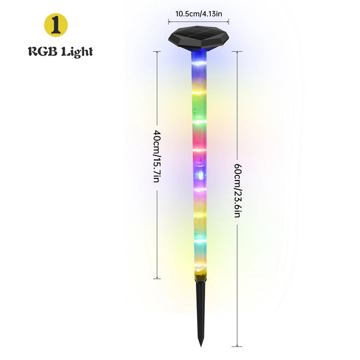 Solar Pathway Lights Bright Solar Ground Light Outdoor Waterproof IP65 LED Solar Garden Lights Landscape Lighting for Yard Lawn
