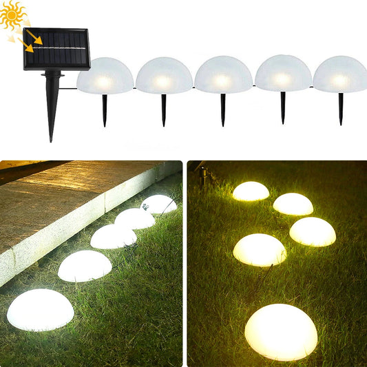 LED Solar Light Garden Lawn Lamp Waterproof Outdoor Landscape Christmas Lights Home Yard Driveway Patio Pathway Decor Lighting