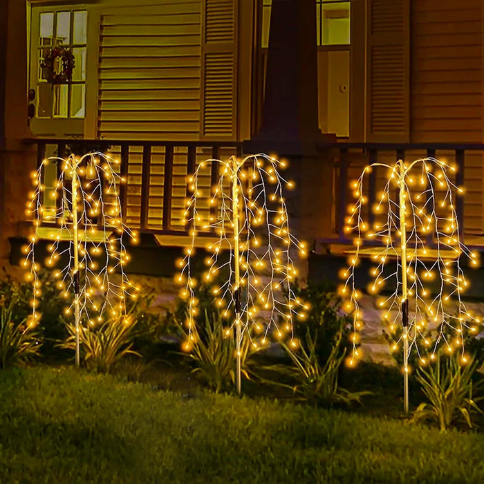 Solar Fairy Lights Outdoor Garden Waterproof Flower Lights For Yard Outside Patio Lawn Pathway Decorative Lamp 1pcs