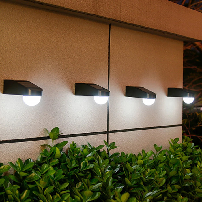 Outdoor Solar Fence Lights IP65 Waterproof Wall Lights Dusk to Dawn Deck Light For Backyard Railing Step Patio Stair Railings