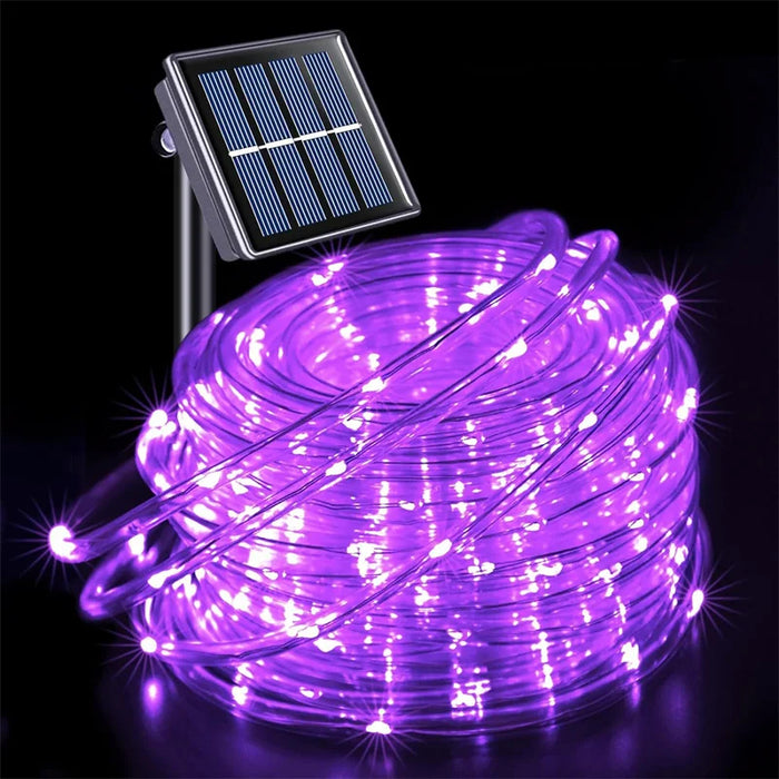 Solar String Light Outdoor Tube Rope Lights Waterproof Tube Lights for Outdoor Home Garden Parties Decor Led Lights Outdoor