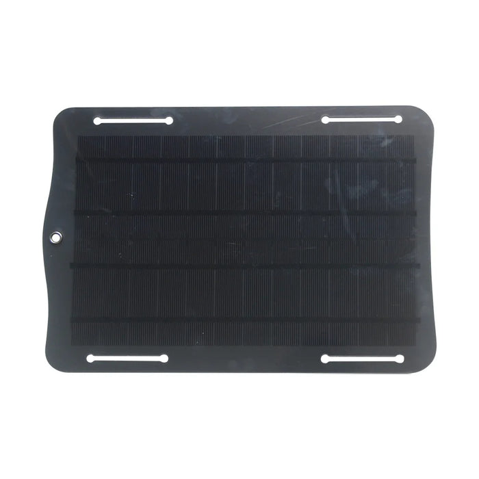 10W 5V Solar Panel Power Bank Charger Portable Phone Charger for Outdoor Emergency Solar Battery Panel Kit with USB Output Black