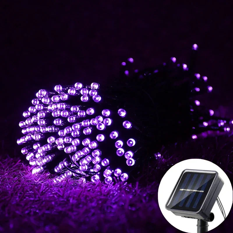 Solar String Light Fairy Garden Waterproof Outdoor Garland for Party Holiday Party Home Decoration Garland Wedding